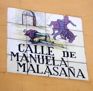 Placa de la Calle de Manuela Malasaña
