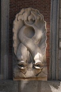 Fuente de los Delfines con el diseño actual