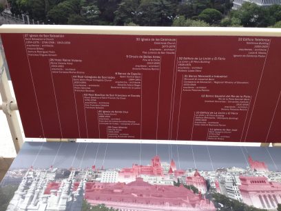 Paneles en el Mirador de Cibeles