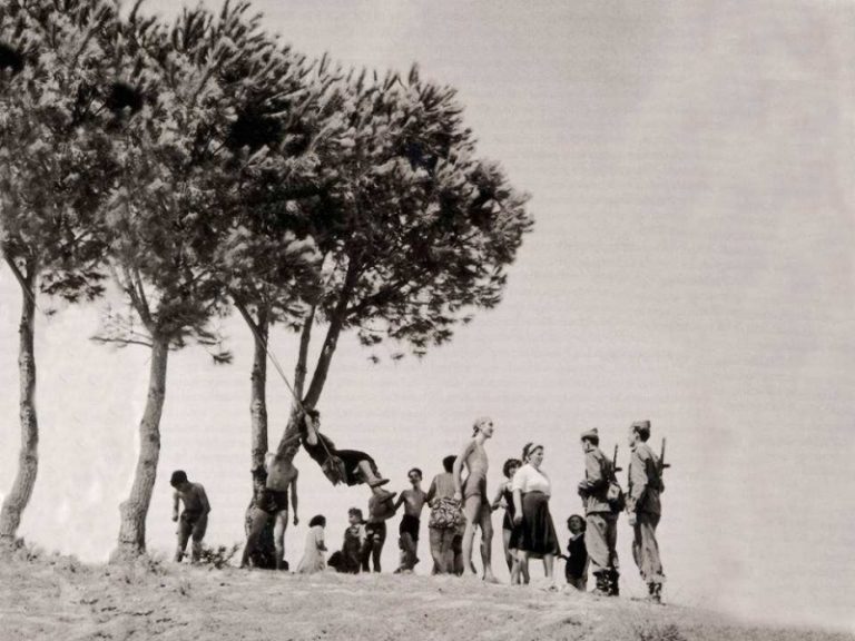 Verano en ka Casa de Campo, en 1955, Madrid
