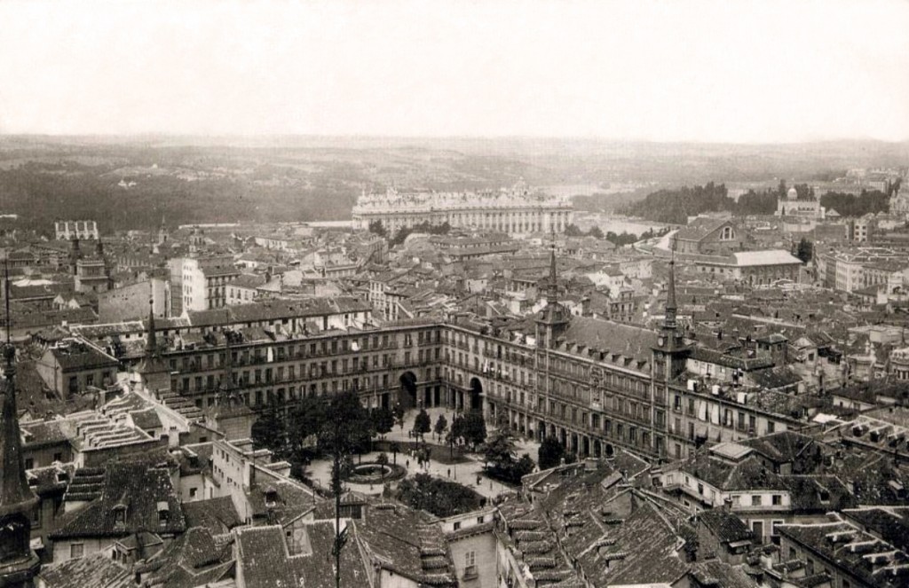 Plaza Mayor, en 1928, Madrid