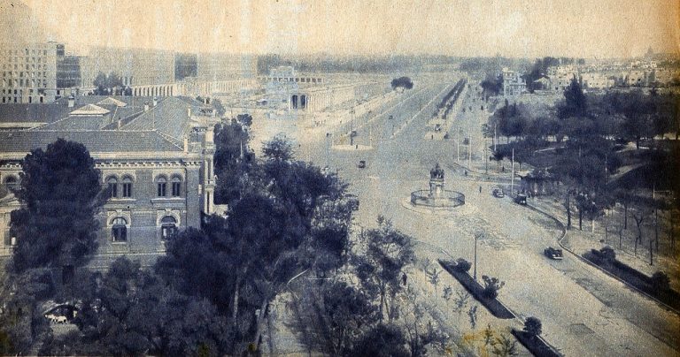 Paseo de la Castellana en 1935, Madrid