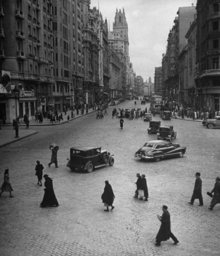 La Gran Via en 1949, Madrid