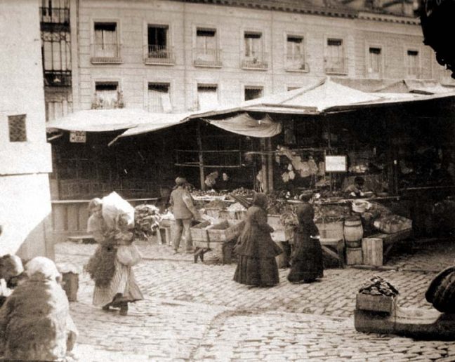 Mercado de San Miguel en 1910, Madrid