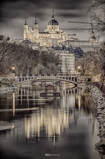 Catedral de la Almudena y Río Manzanares